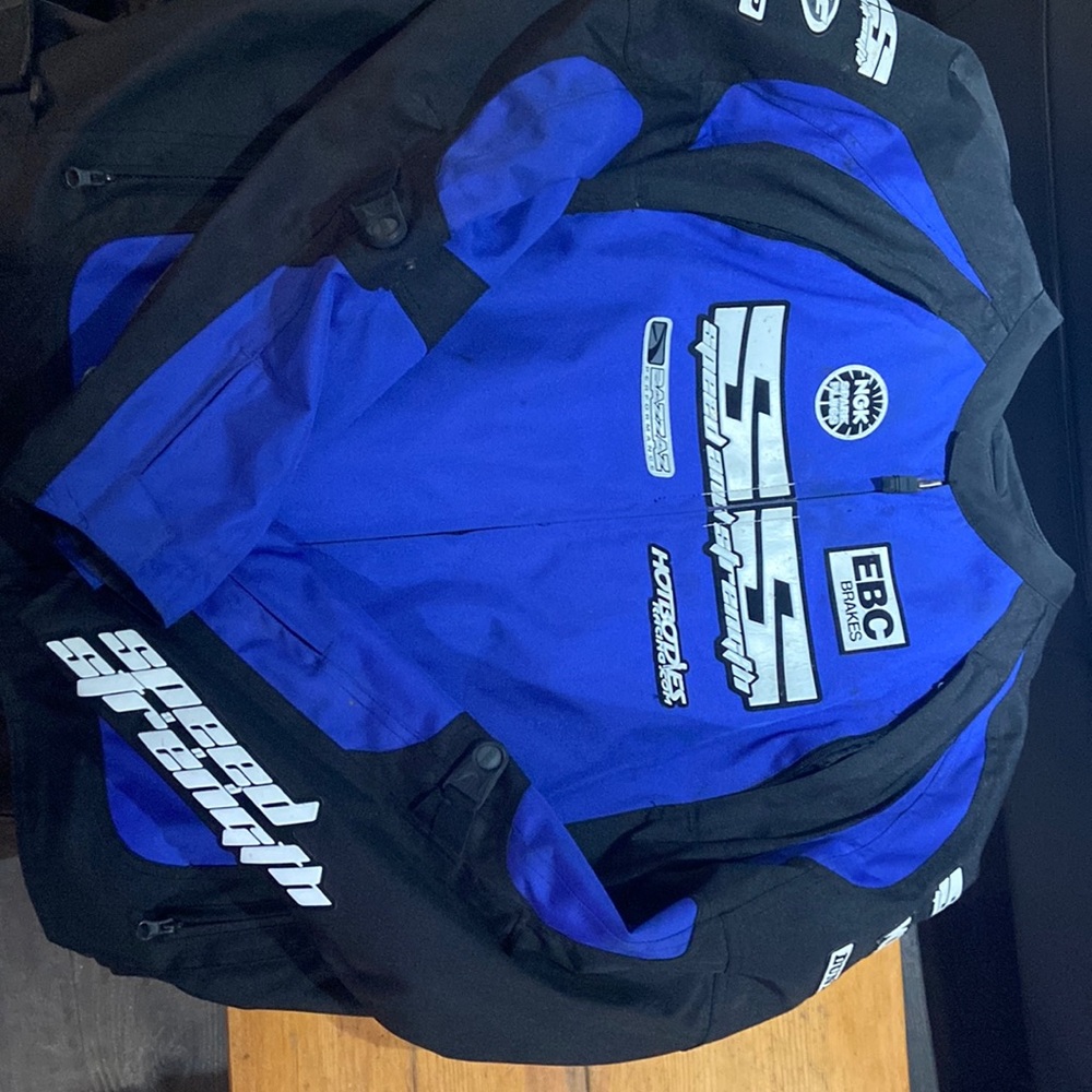 Motorcycle jacket Speed and Strength 2xl blue and black